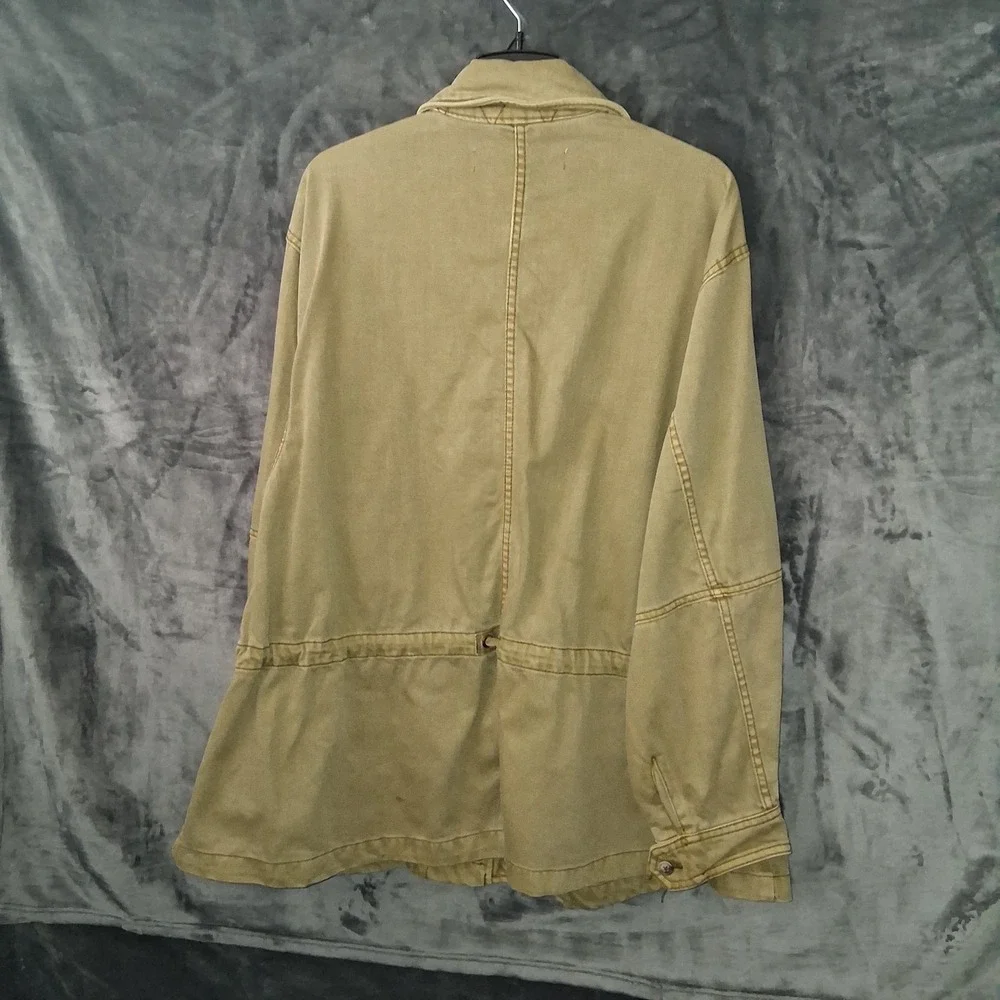 Free People Jacket Women's Small Olive‎ Utility Field Chore Barn Military Safari